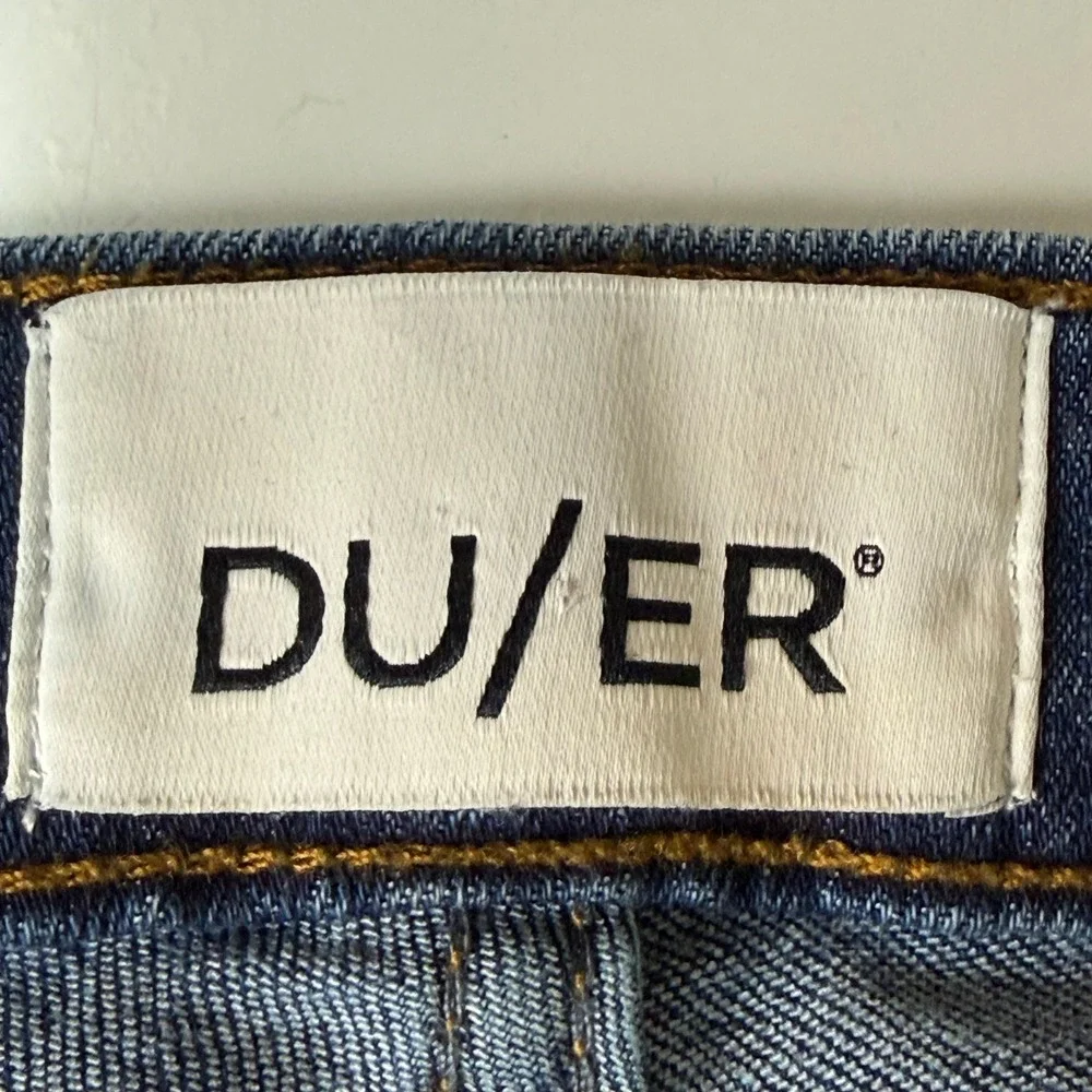 DU/ER Performance Jeans Men 27x28 (30x27) Blue Slim Fit Coolmax Stretch WFLR5001